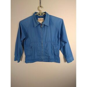 VTG 80s McGregor Harrington Drizzler Jacket Mens L 46" Blue Distressed